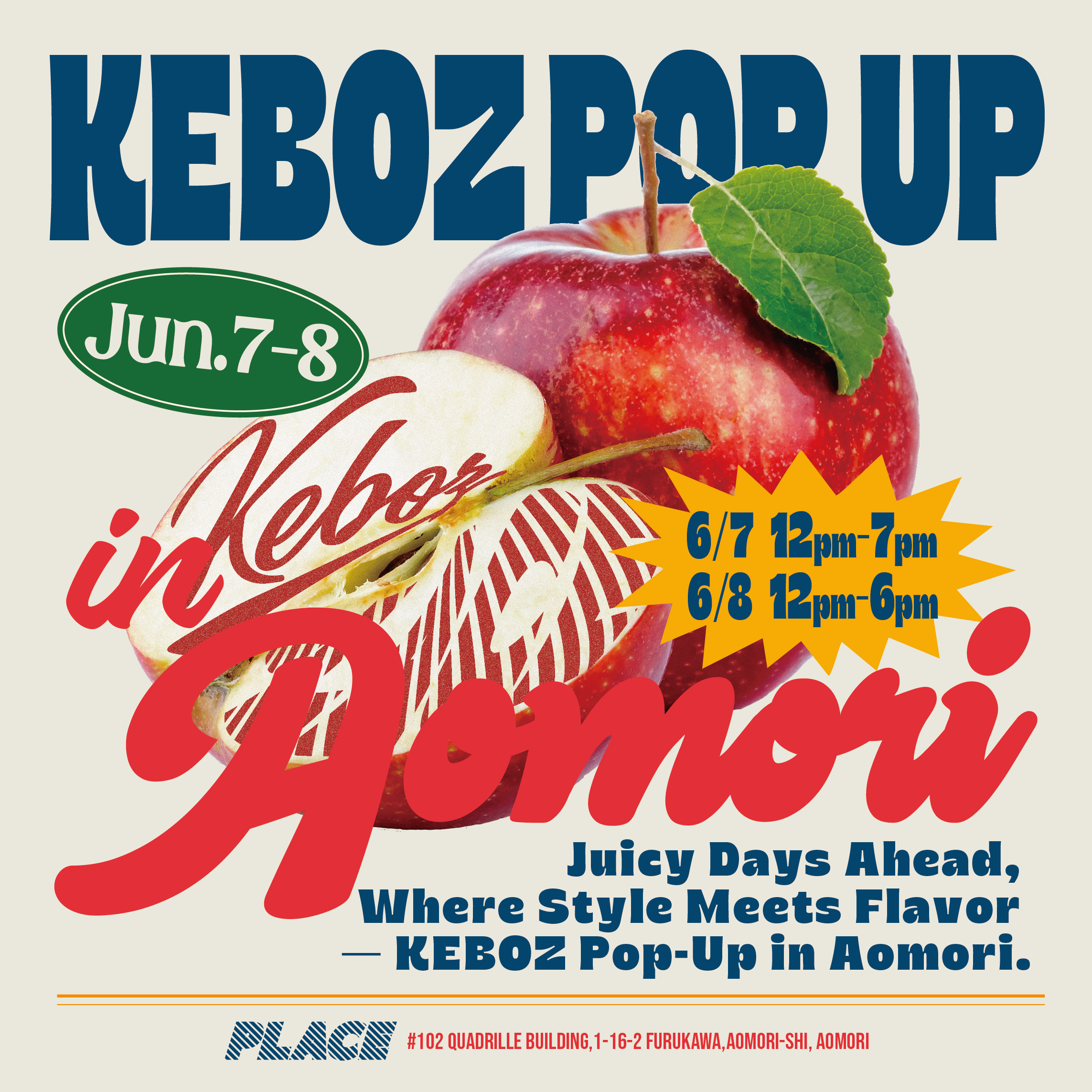 KEBOZ POP UP IN AOMORI