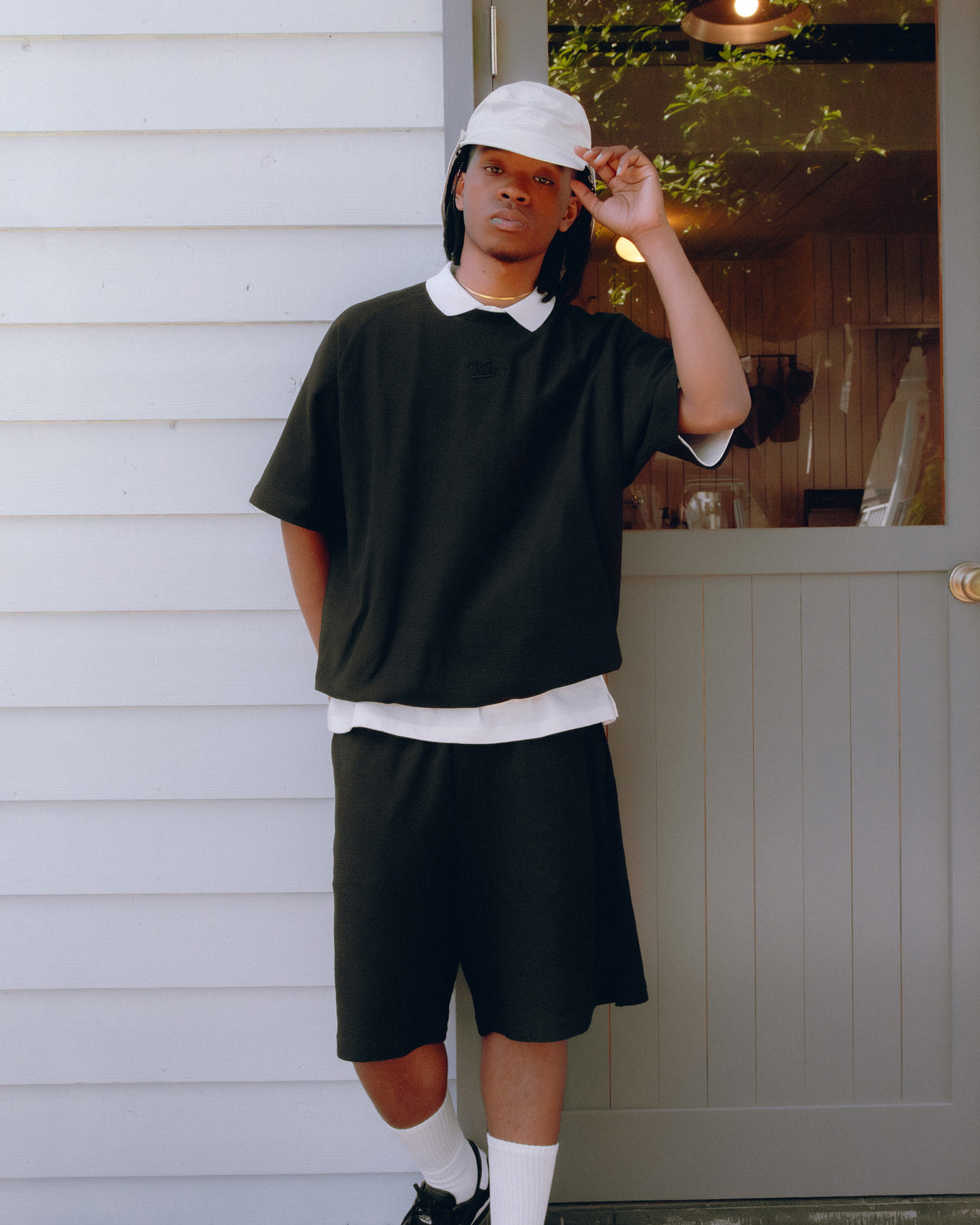 COTTON MESH SHORTS