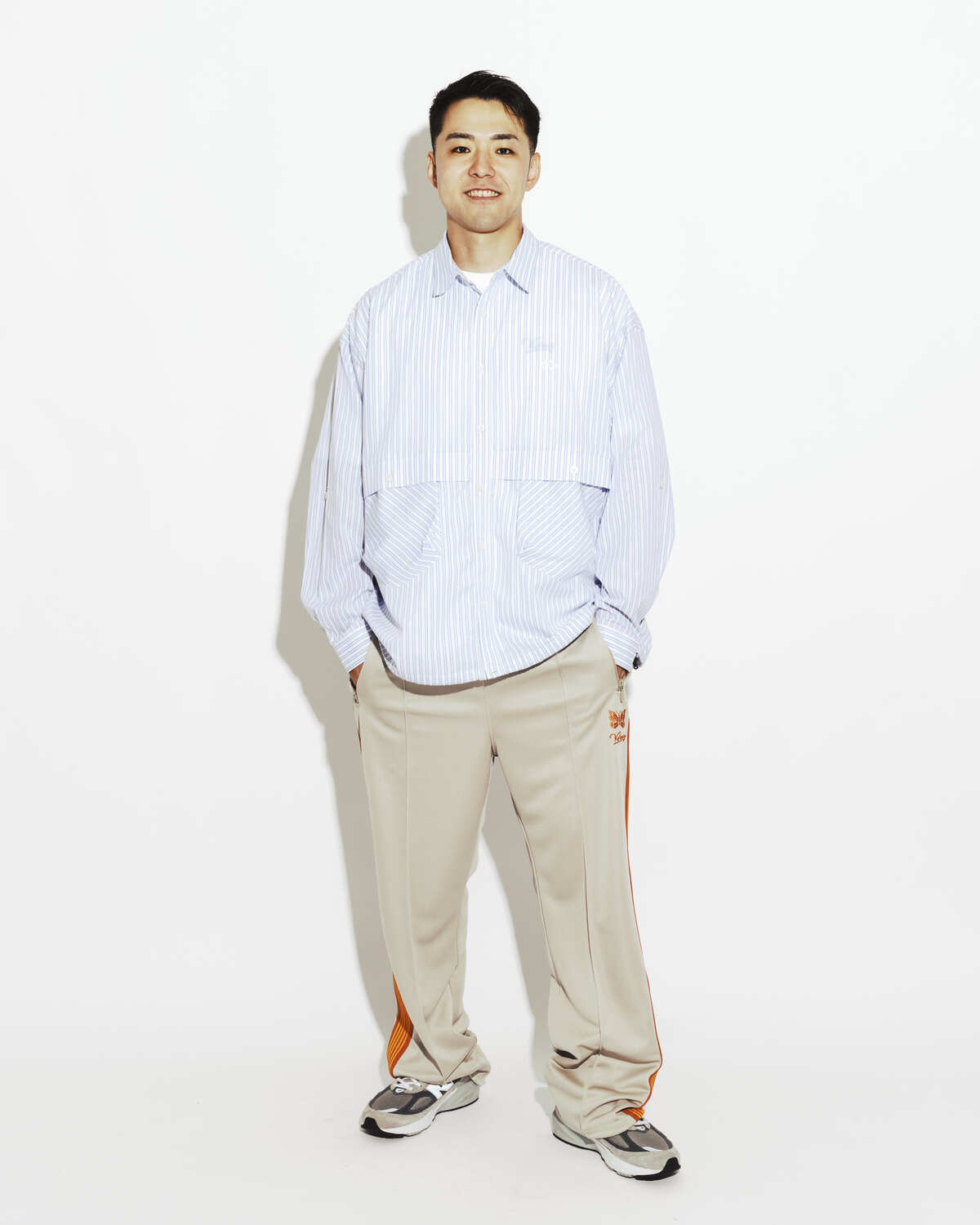 NEEDLES × KEBOZ TRACK PANT REGULAR FIT