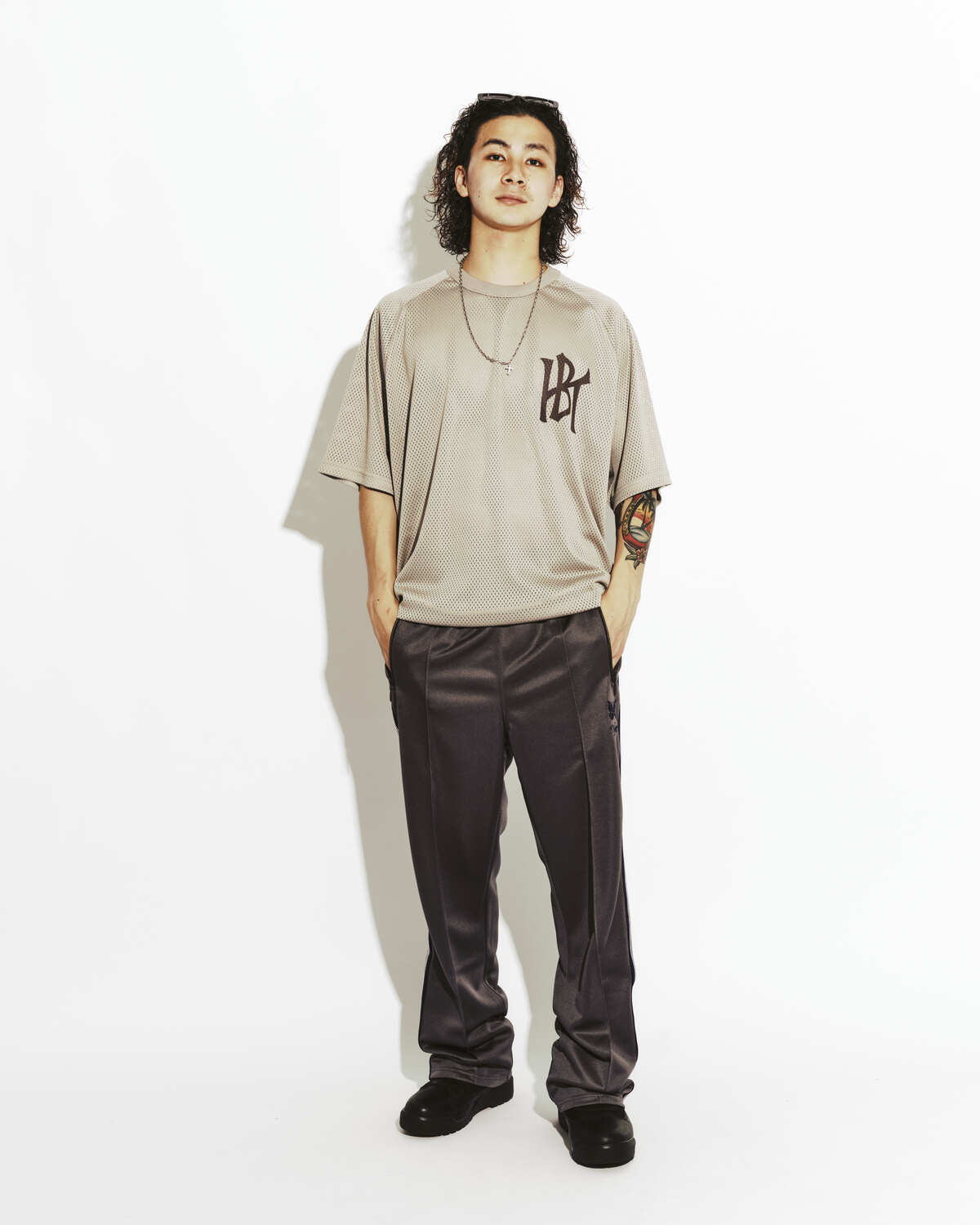 NEEDLES × KEBOZ TRACK PANT REGULAR FIT