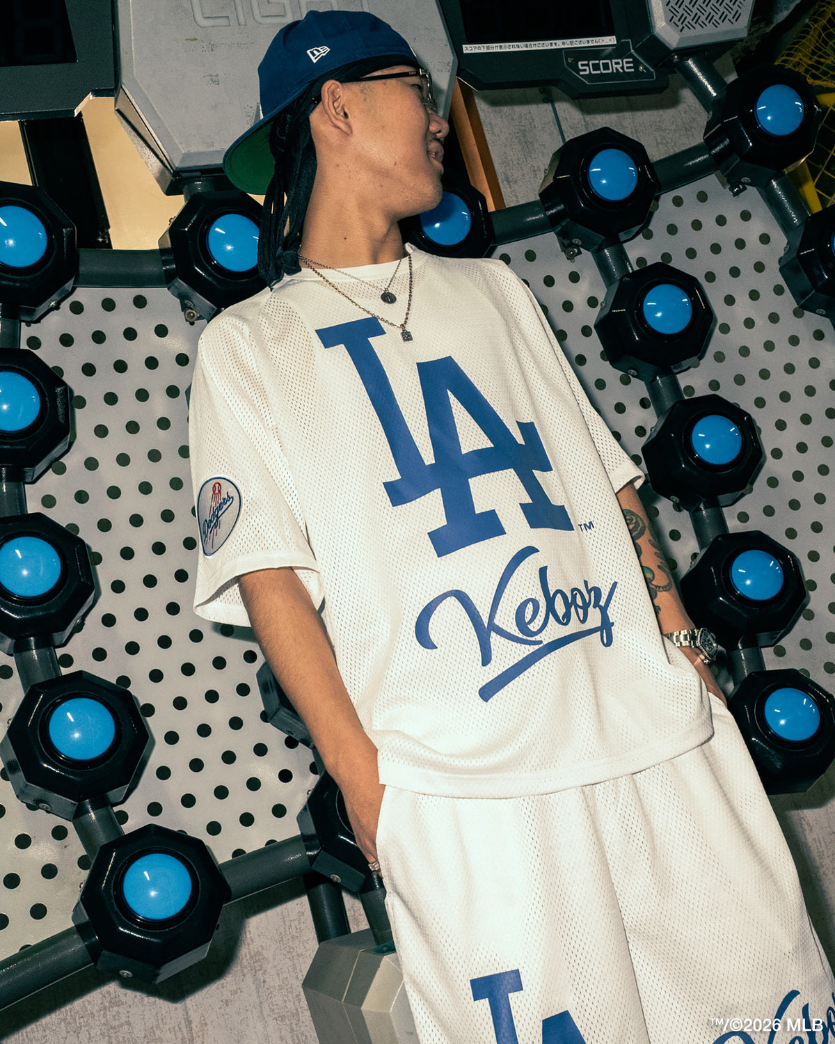 KEBOZ × MLB LOS ANGELES DODGERS MESH SHORTS
