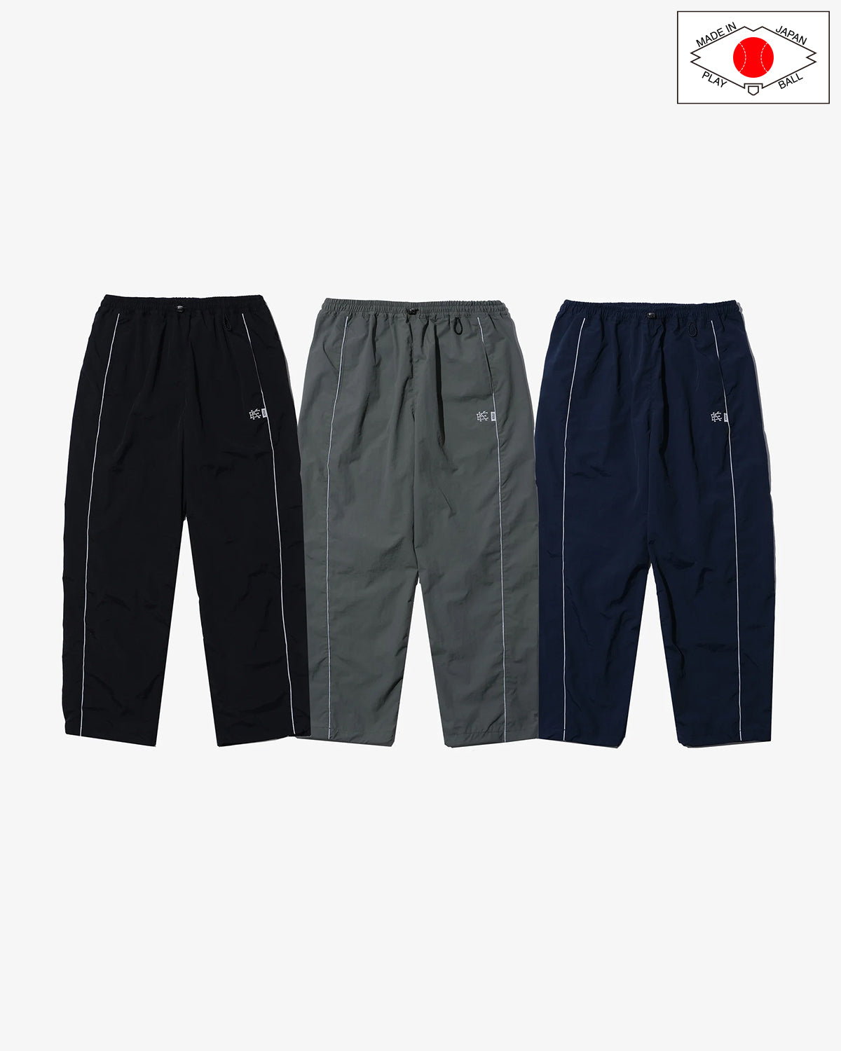 NYLON REFLECTOR WIDE PANTS