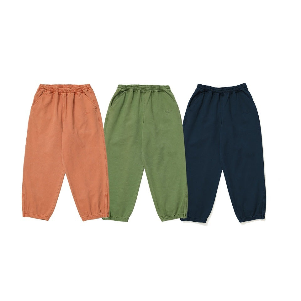 CANVAS GARMENT DYED JOG PANTS
