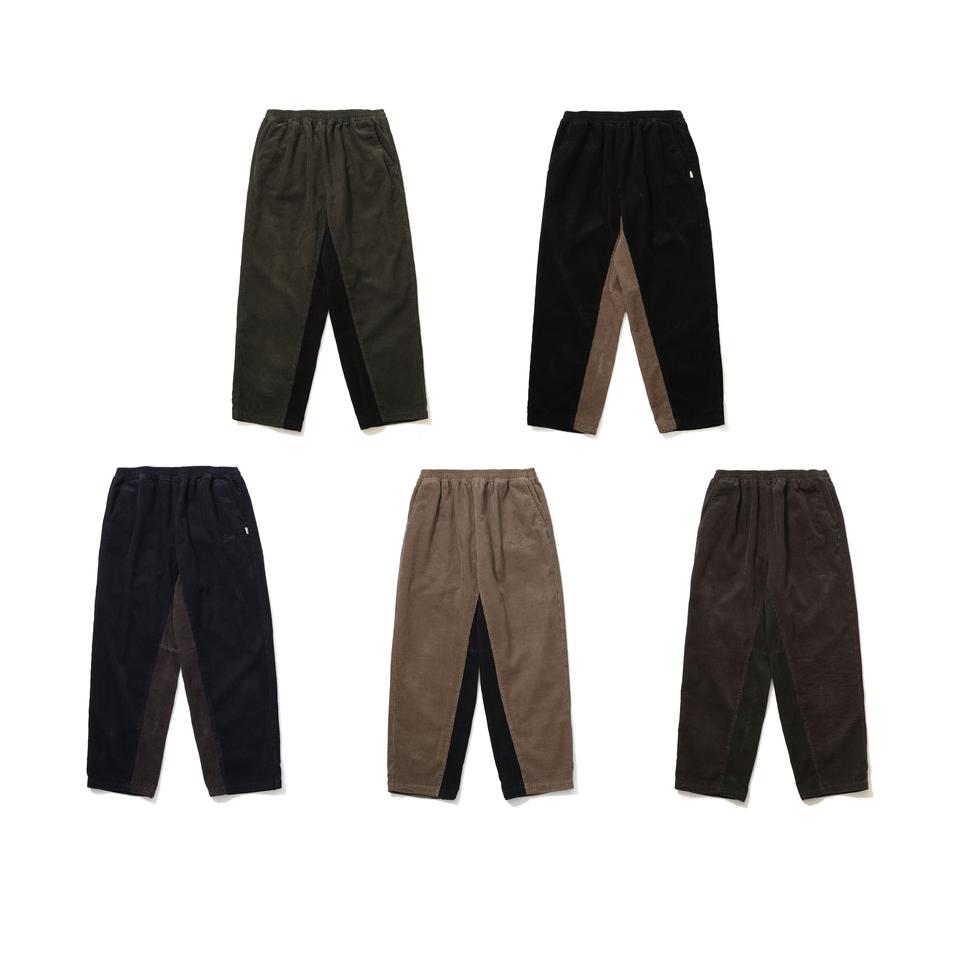 2 TONE CORDUROY TRACK PANTS