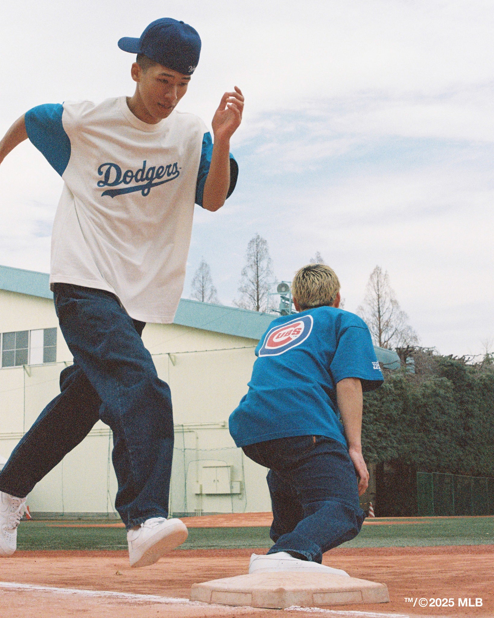KEBOZ × MLB TOKYO SERIES LOS ANGELES DODGERS 2TONE S/S TEE