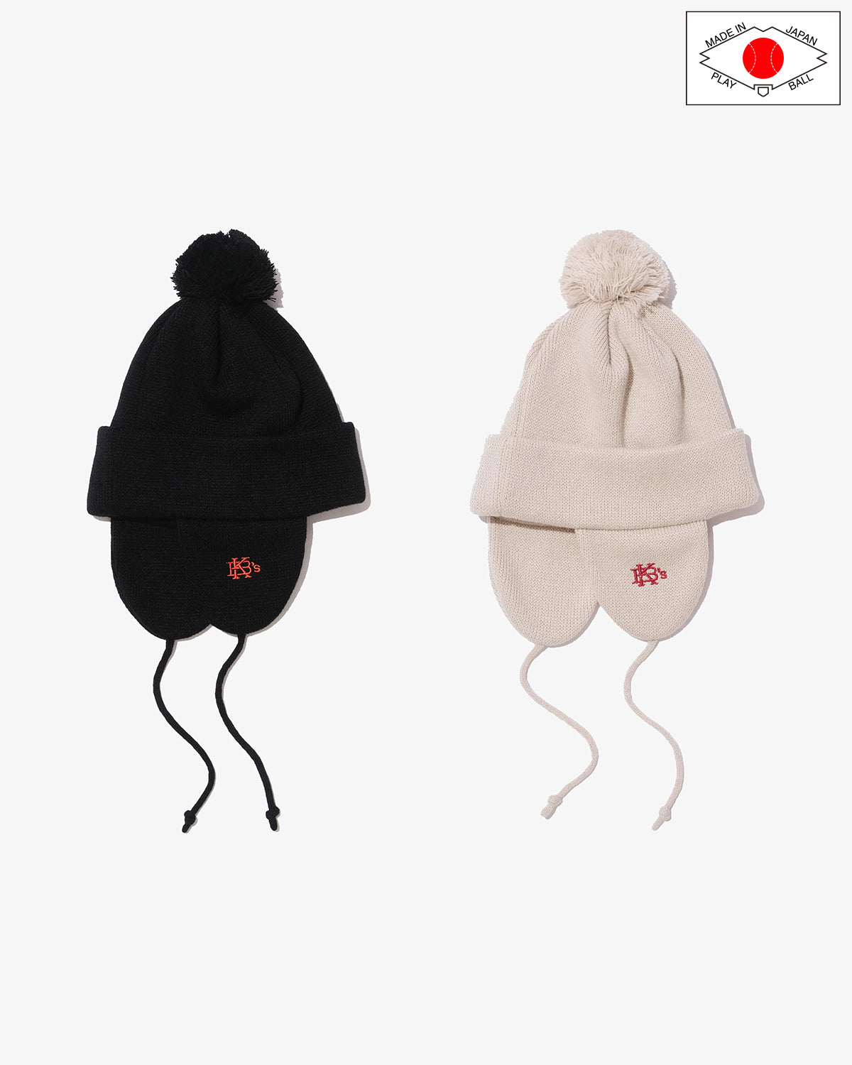 EARFLAP POM BEANIE