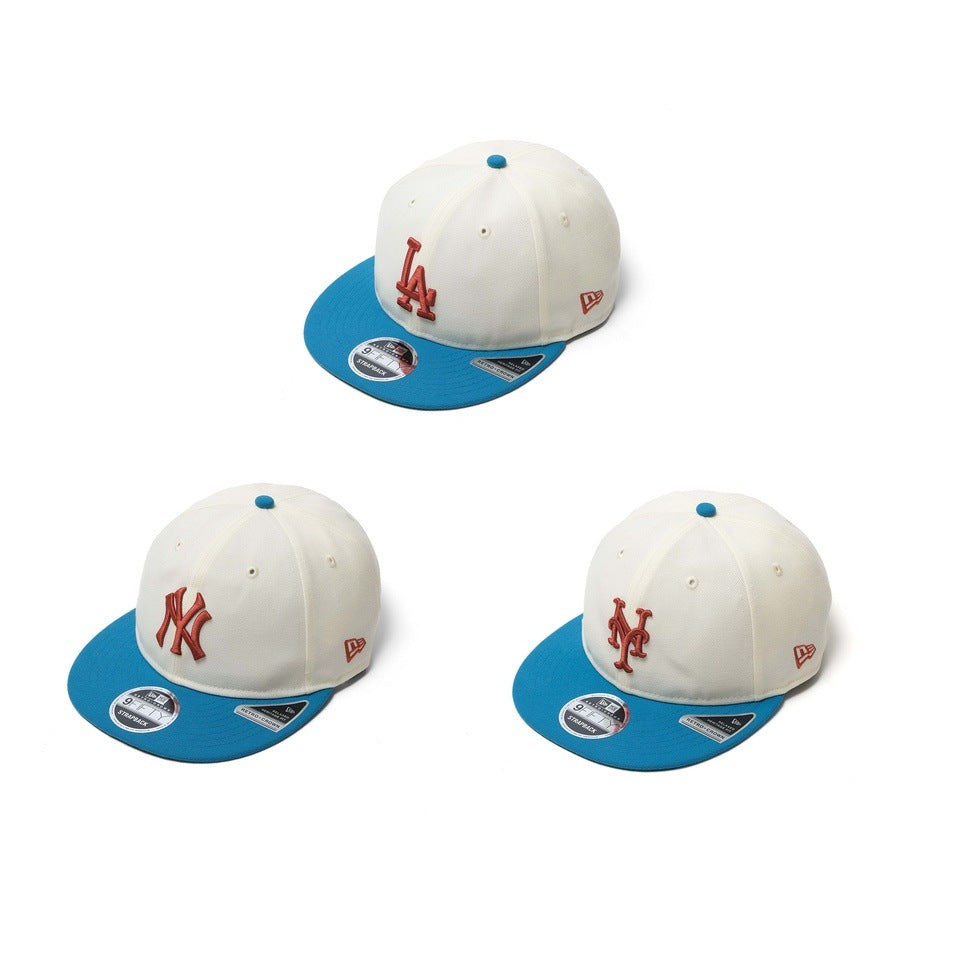 KEBOZ EXCLUSIVE RC9FIFTY STRAPBACK  【CREAM×CYAN BLUE】