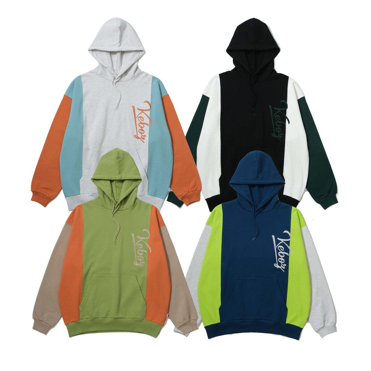 KEBOZ ICON VERTICAL COLOR SWEAT HOODIE