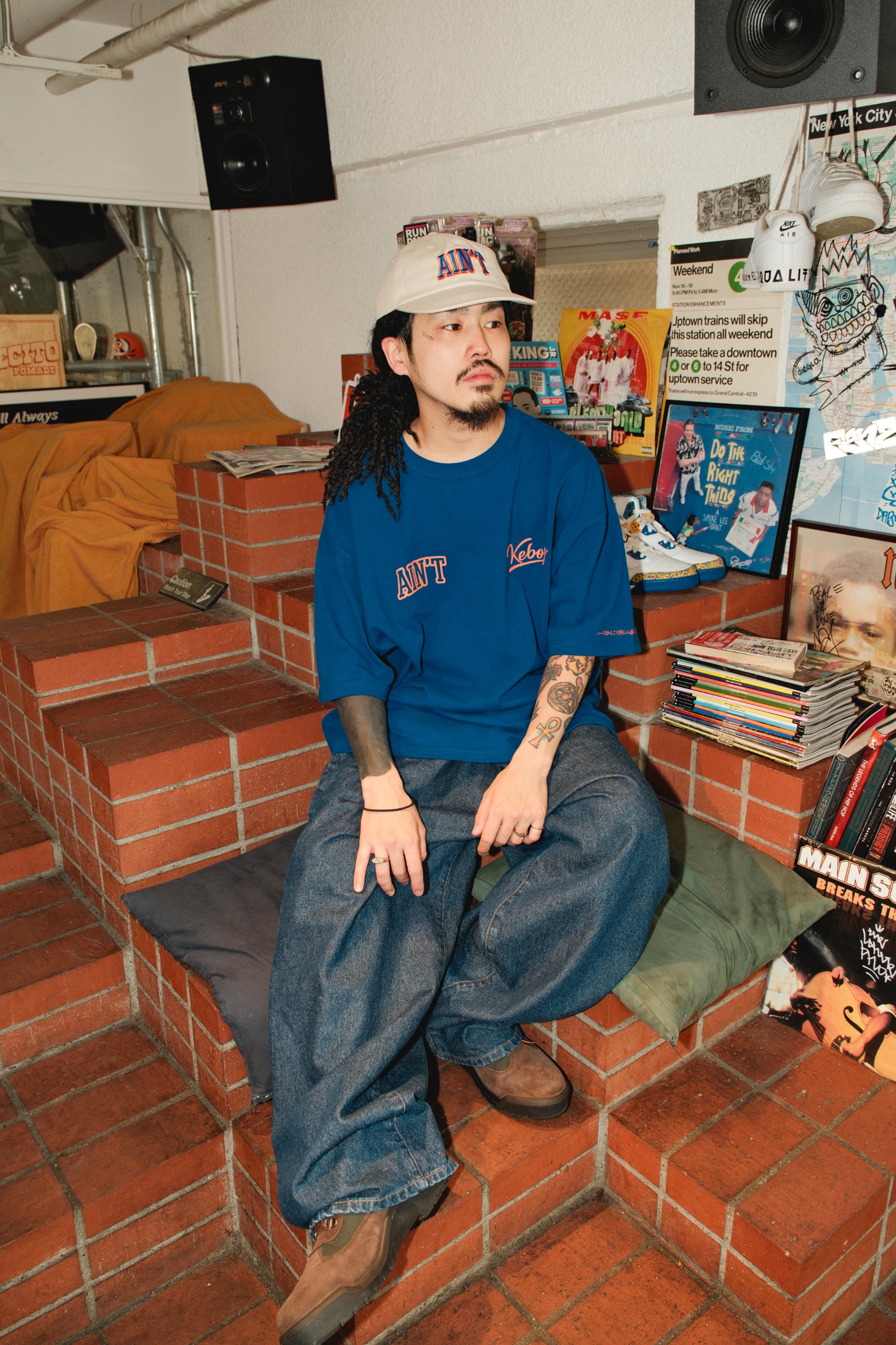 AIN'T EASY NYC × KEBOZ YB S/S TEE