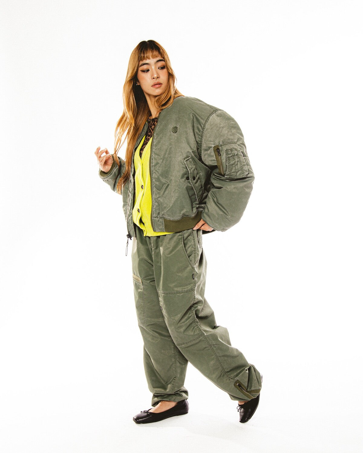 BABY WASHED SATIN MA-1