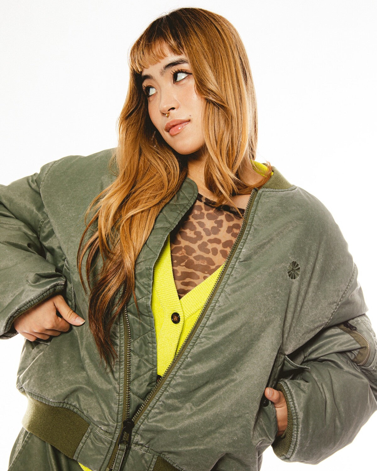 BABY WASHED SATIN MA-1