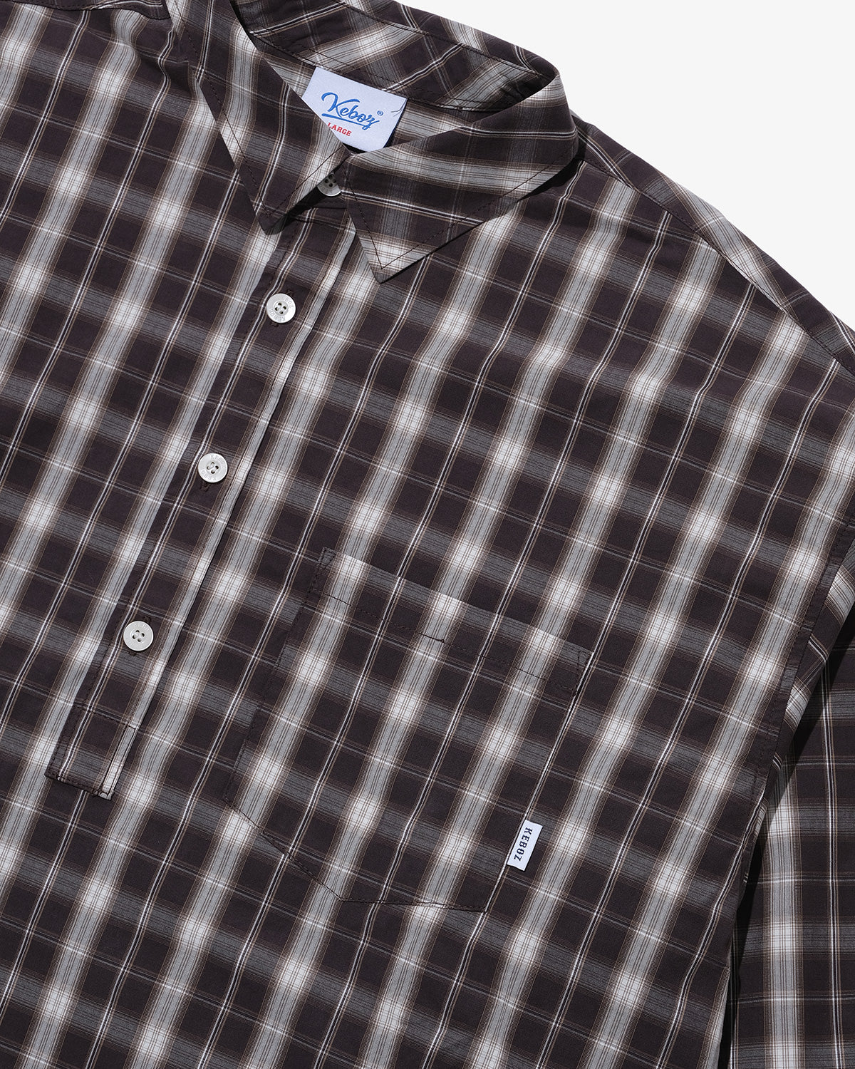 CHECK PULLOVER SHIRT