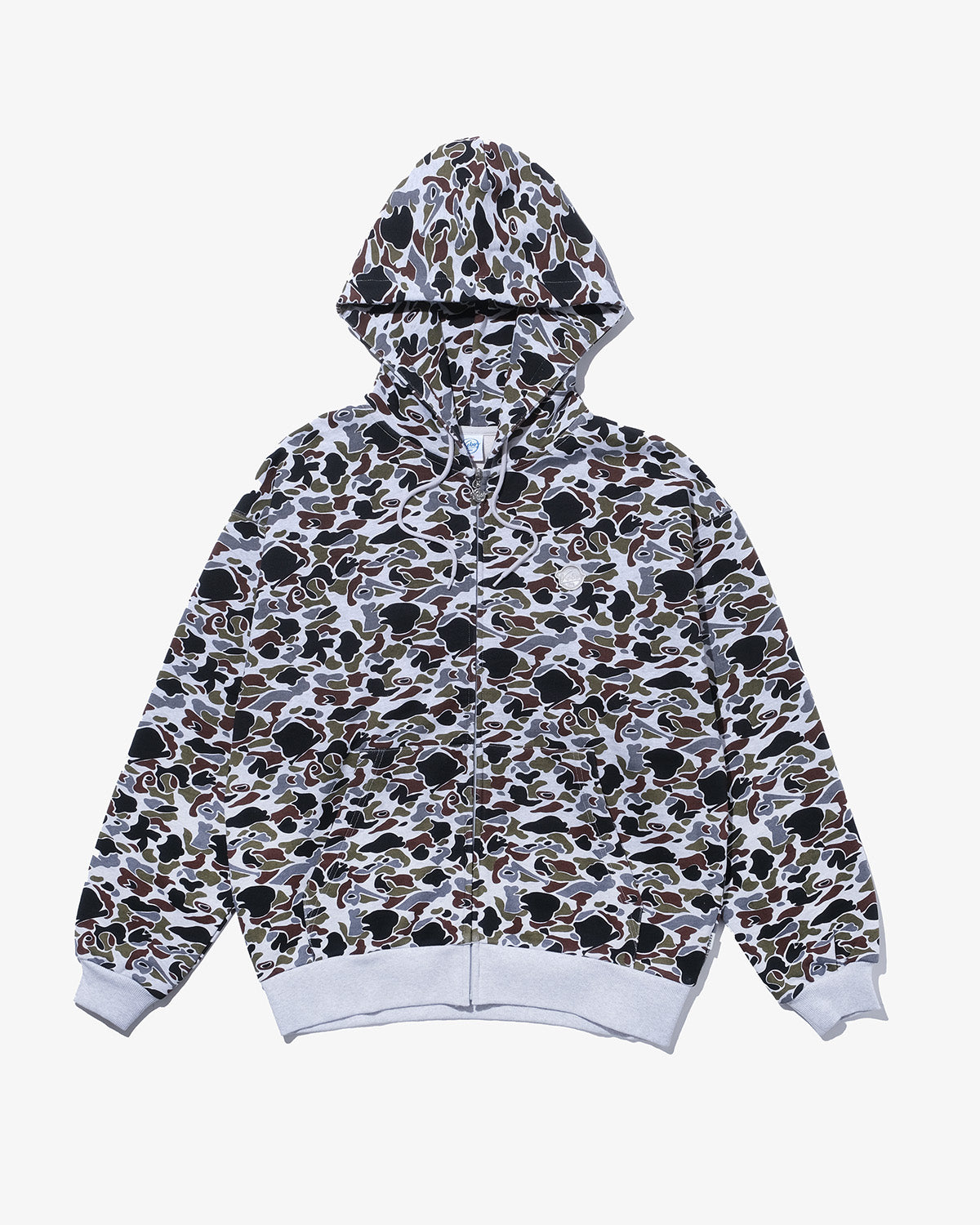CAMO BB SMALL WAPPEN SWEAT FULL ZIP HOODIE