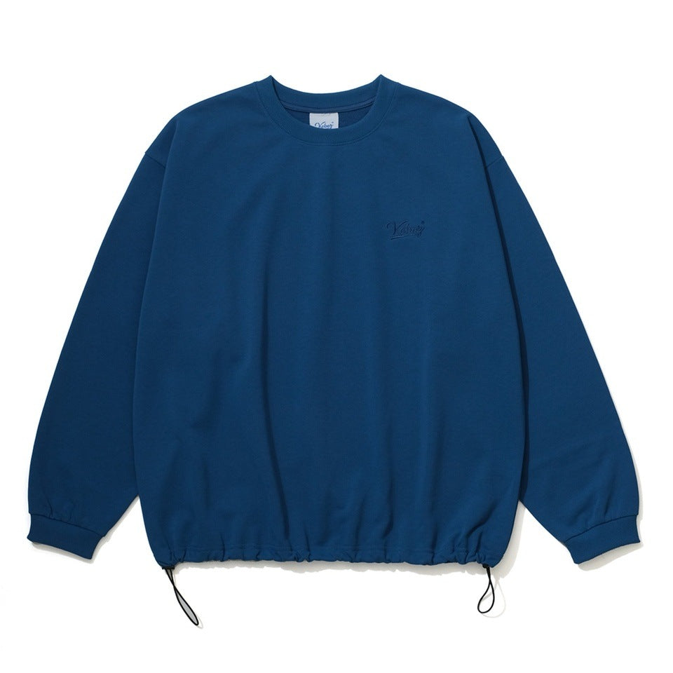 DRAWSTRING SWEAT CREWNECK