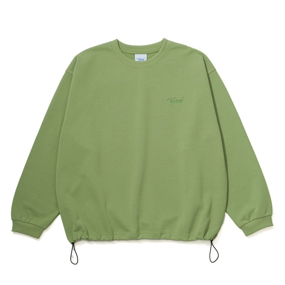 DRAWSTRING SWEAT CREWNECK