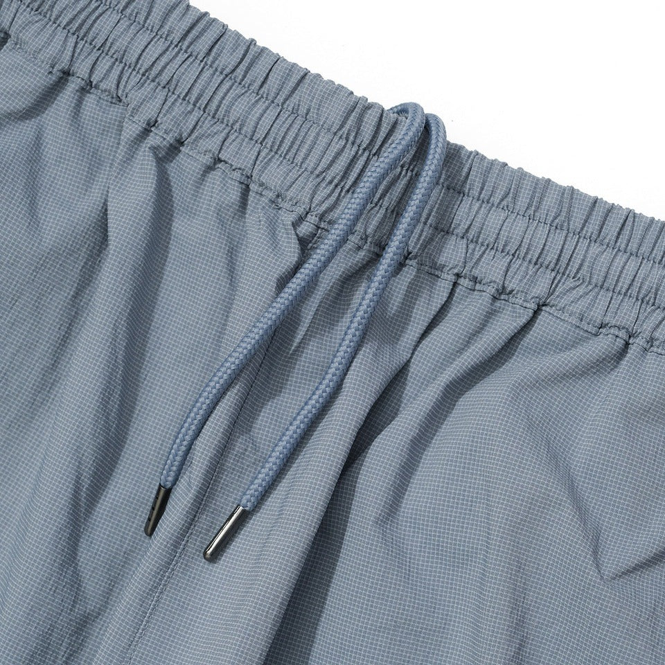 GRID CHECK TRACK PANTS