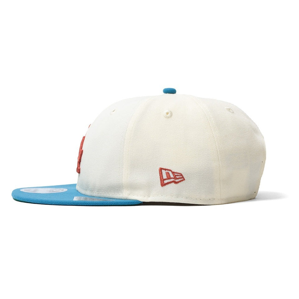 KEBOZ EXCLUSIVE RC9FIFTY STRAPBACK  【CREAM×CYAN BLUE】