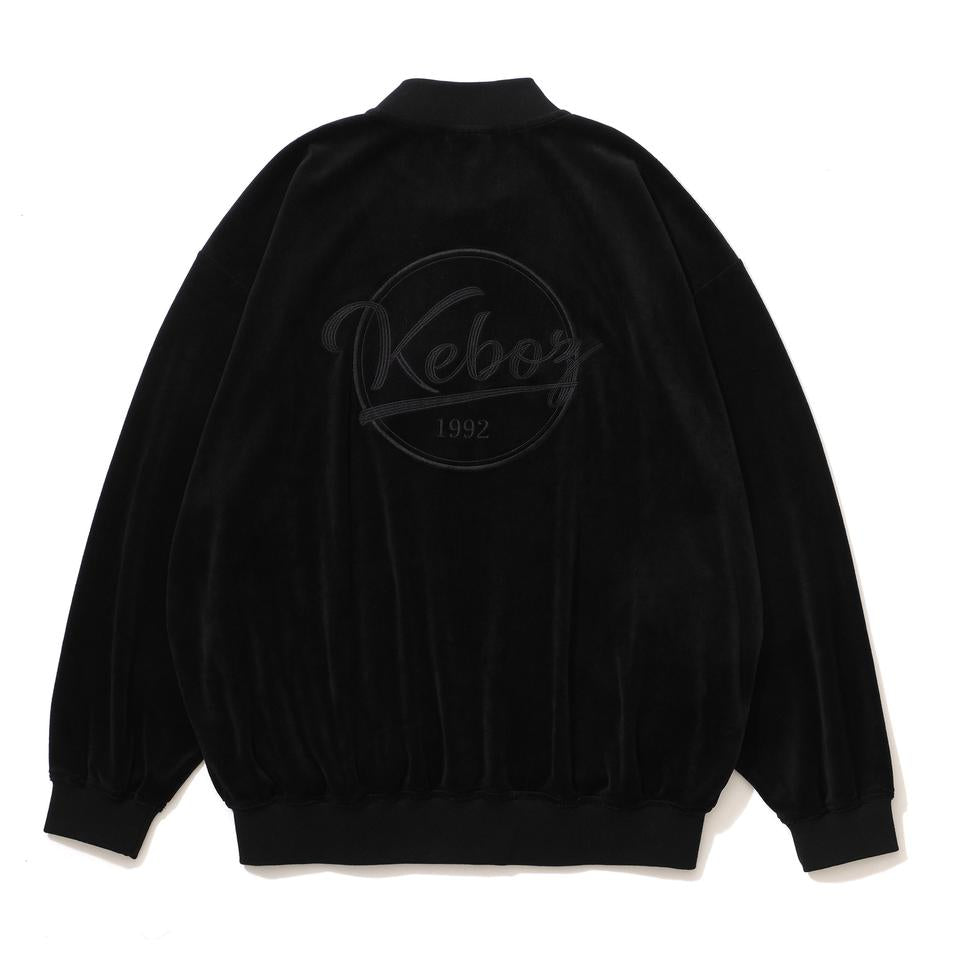 BB LOGO VELOUR VARSITY JACKET
