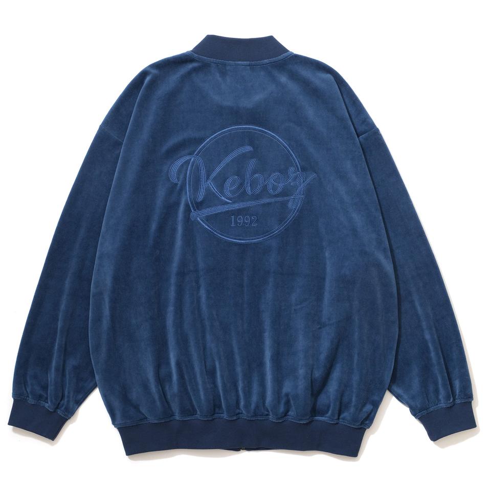 BB LOGO VELOUR VARSITY JACKET