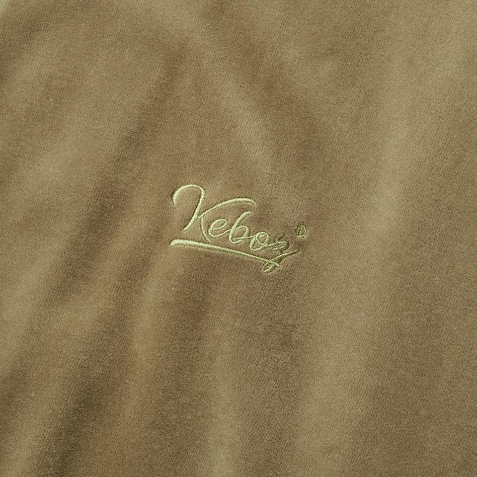 BB LOGO VELOUR VARSITY JACKET