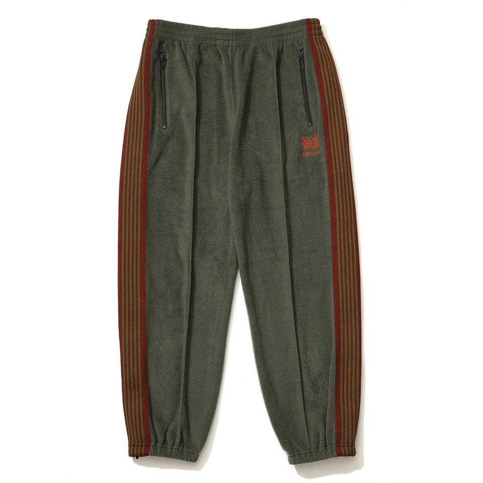 NEEDLES × KEBOZ FLEECE ZIPPED TRACK PANTS