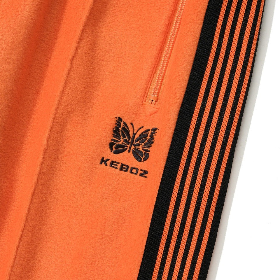 NEEDLES × KEBOZ FLEECE ZIPPED TRACK PANTS