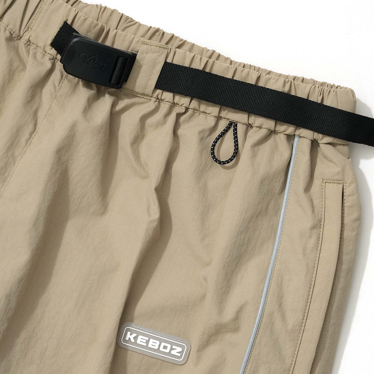 REFLECTOR PIPING NYLON TRACK PANTS