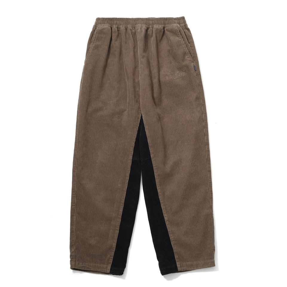 2 TONE CORDUROY TRACK PANTS