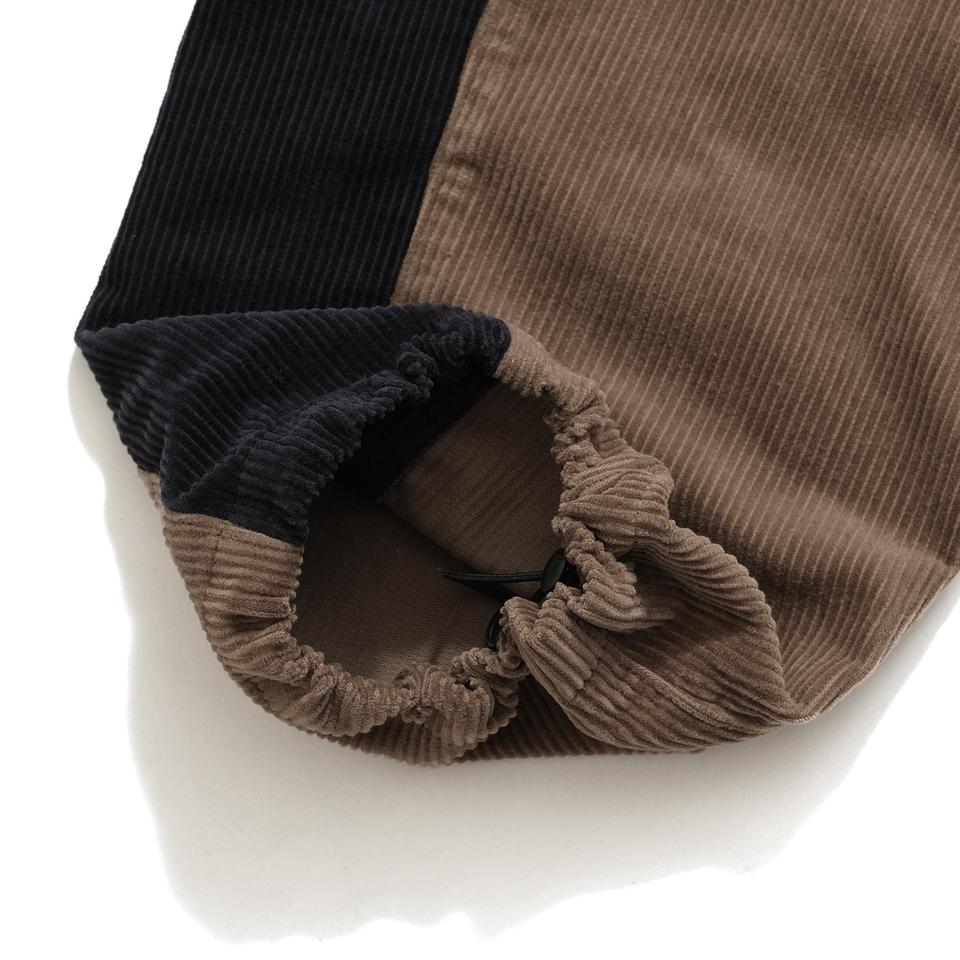 2 TONE CORDUROY TRACK PANTS