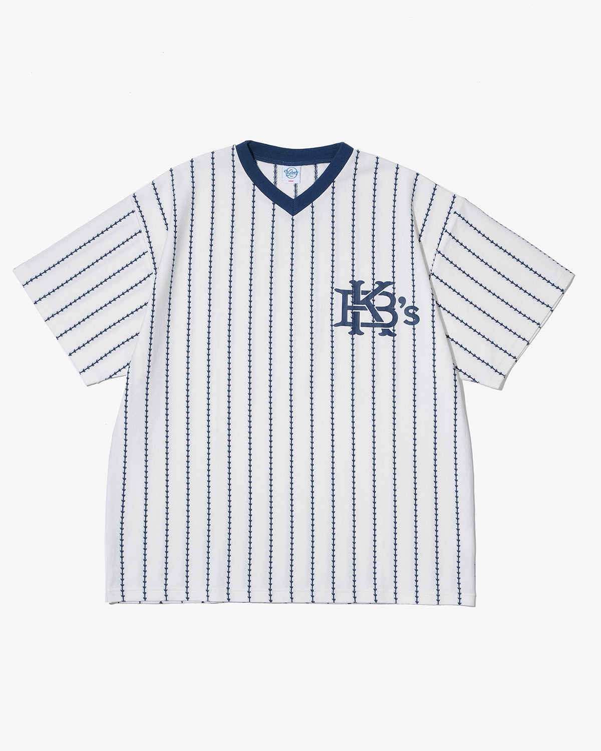 60. EFG STRIPE V NECK S/S TEE (Shipping: May)