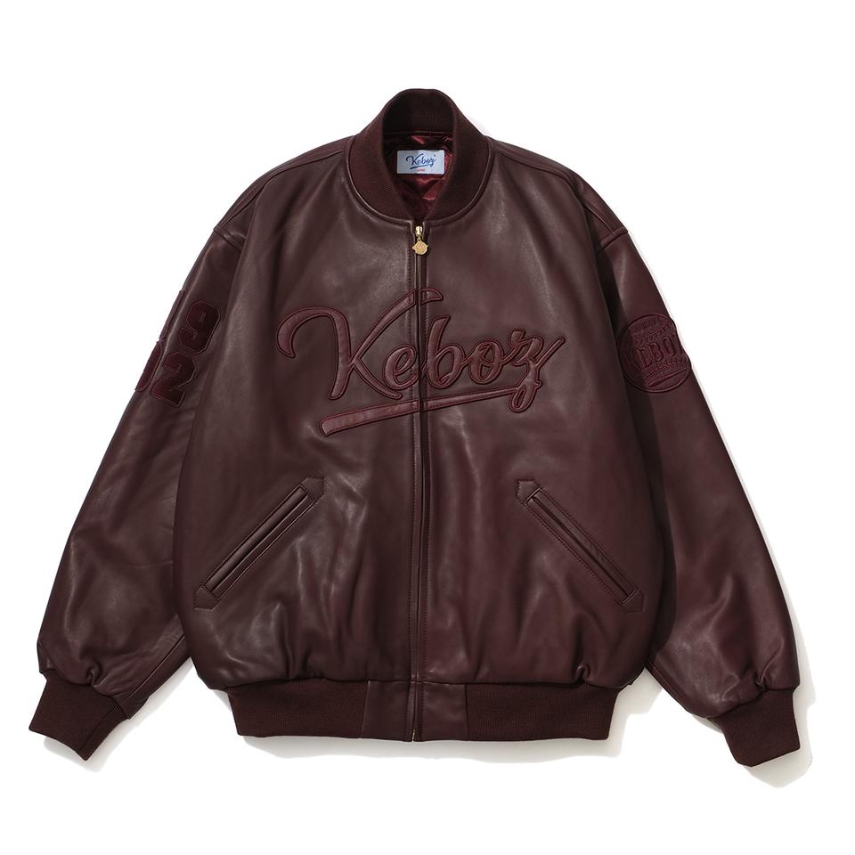 LEATHER VARSITY JACKET