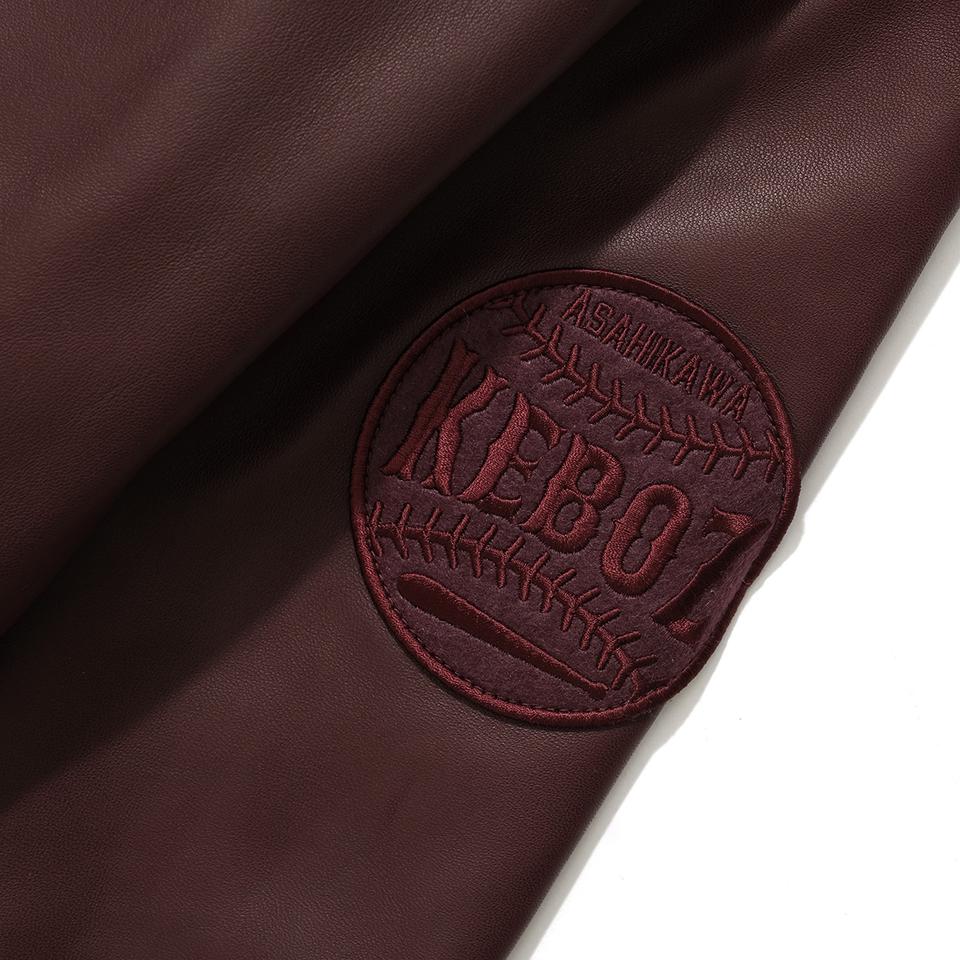 LEATHER VARSITY JACKET