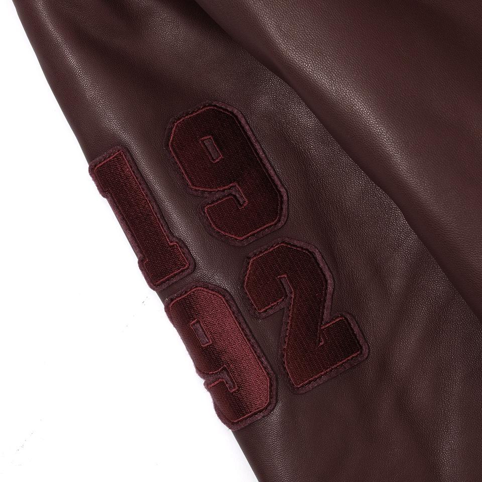 LEATHER VARSITY JACKET