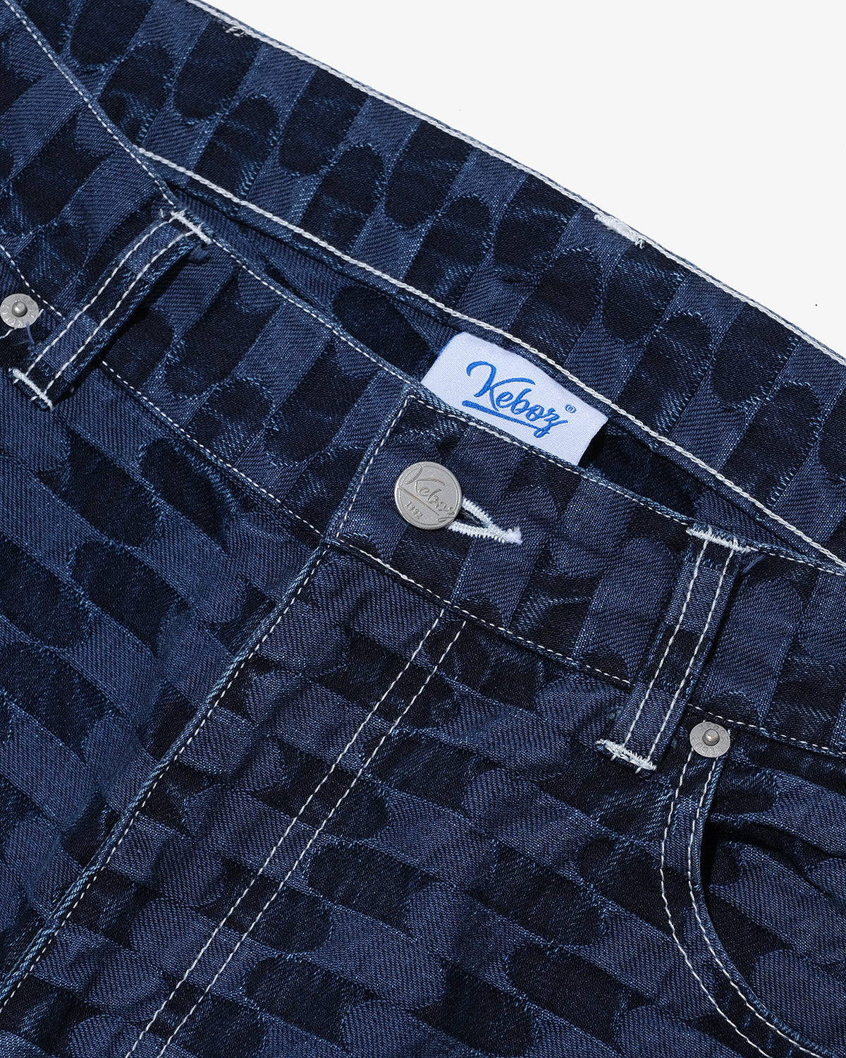 SSK × KEBOZ LOGO DENIM PANTS