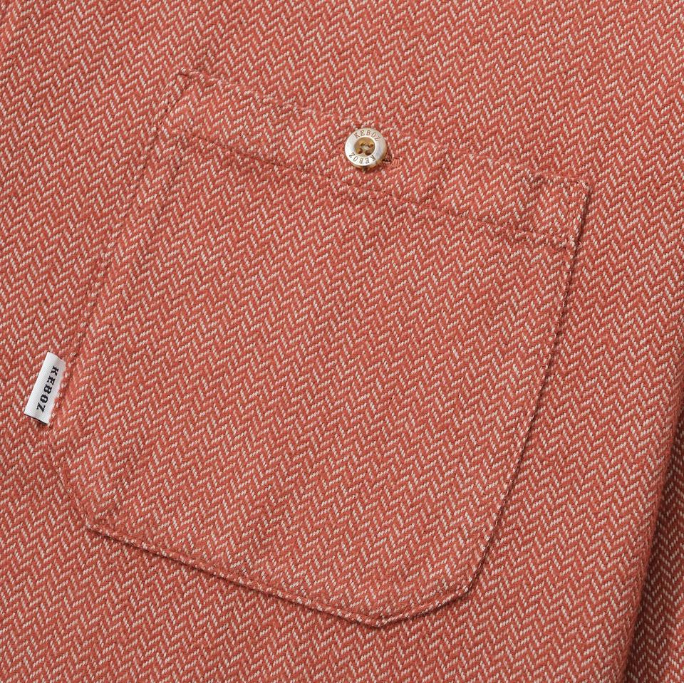 HERRINGBONE HALF ZIP SHIRT