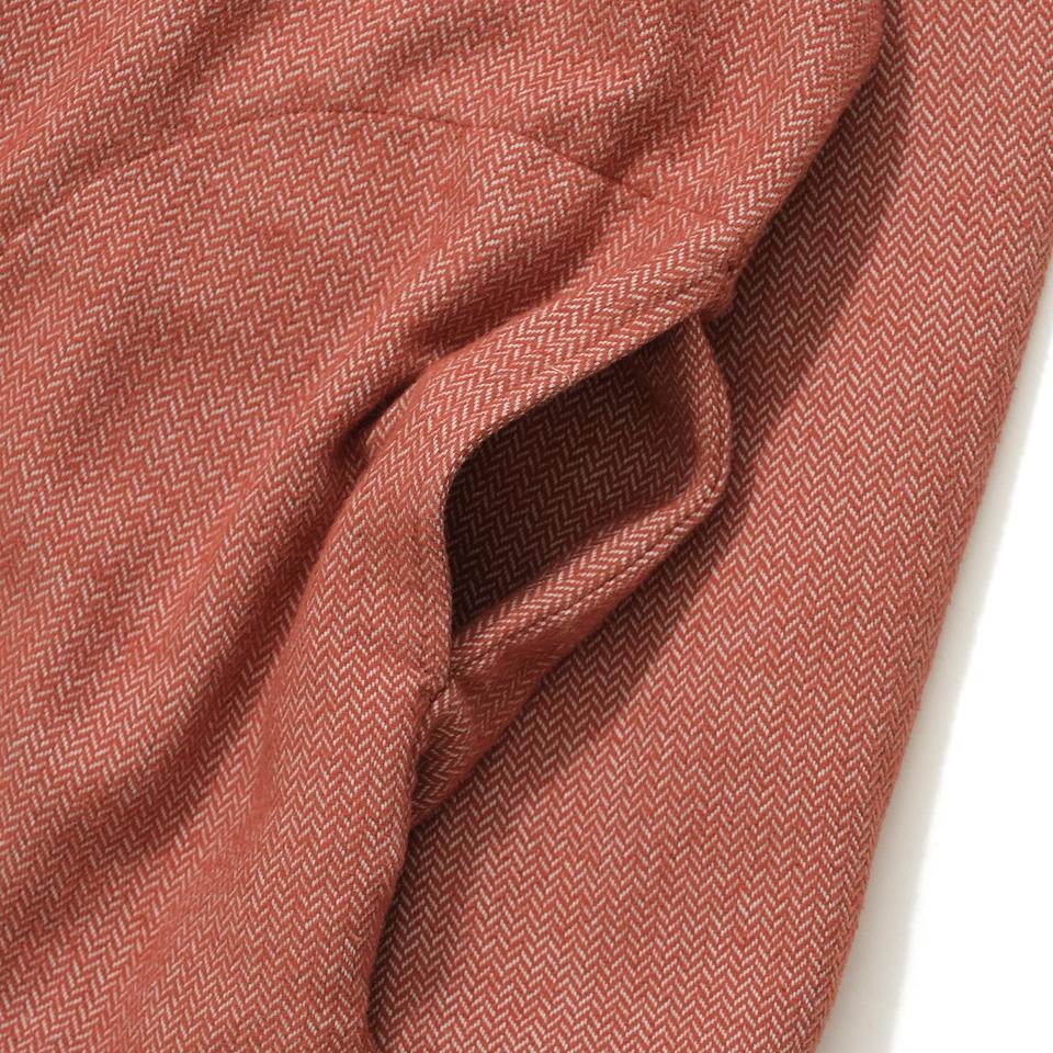 HERRINGBONE HALF ZIP SHIRT