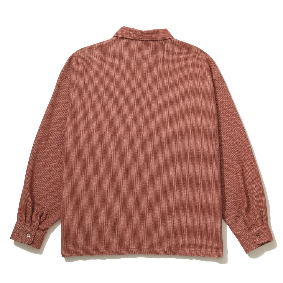 HERRINGBONE HALF ZIP SHIRT