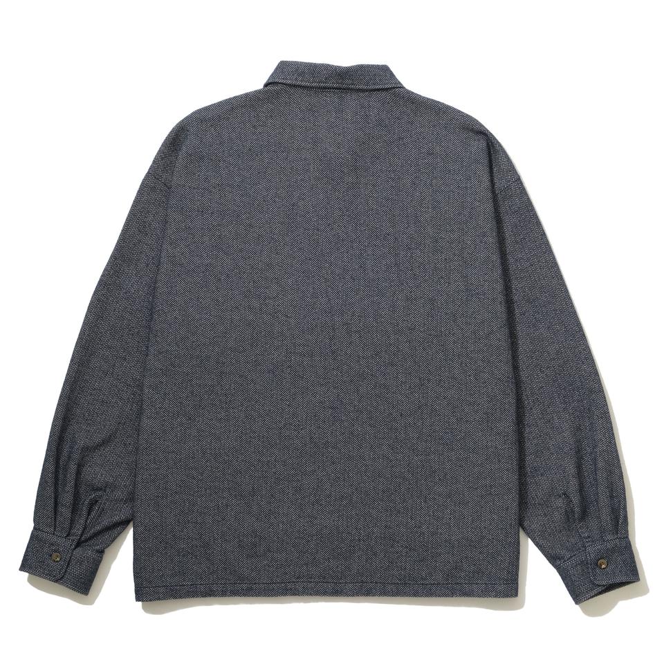 HERRINGBONE HALF ZIP SHIRT