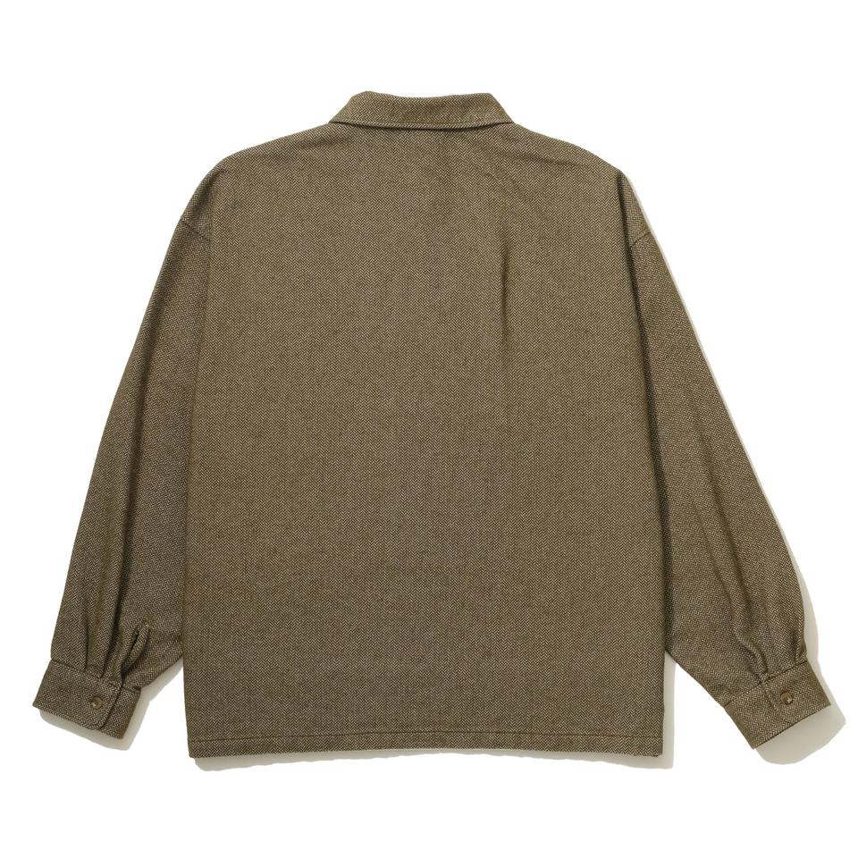 HERRINGBONE HALF ZIP SHIRT