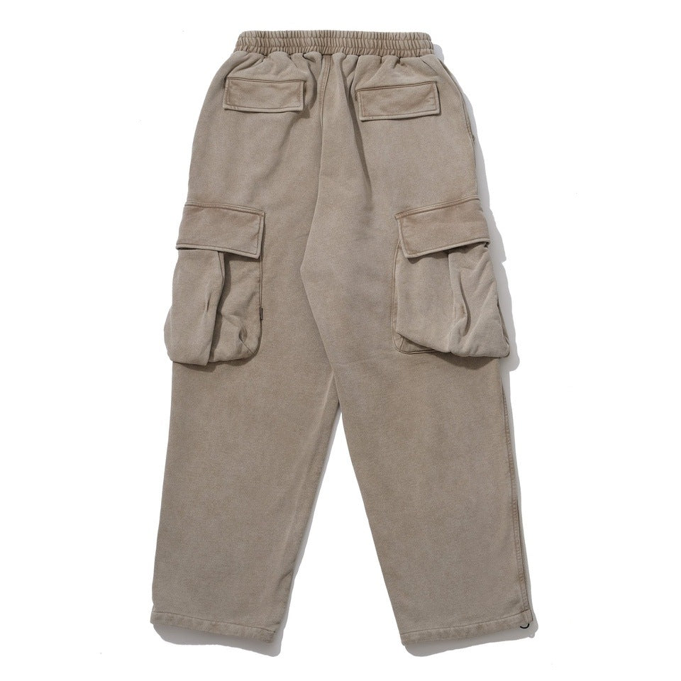 GARMENT DYE SWEAT CARGO PANTS