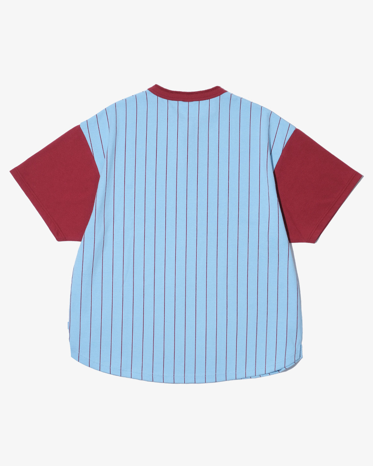 STRIPE HENLEY NECK S/S TEE