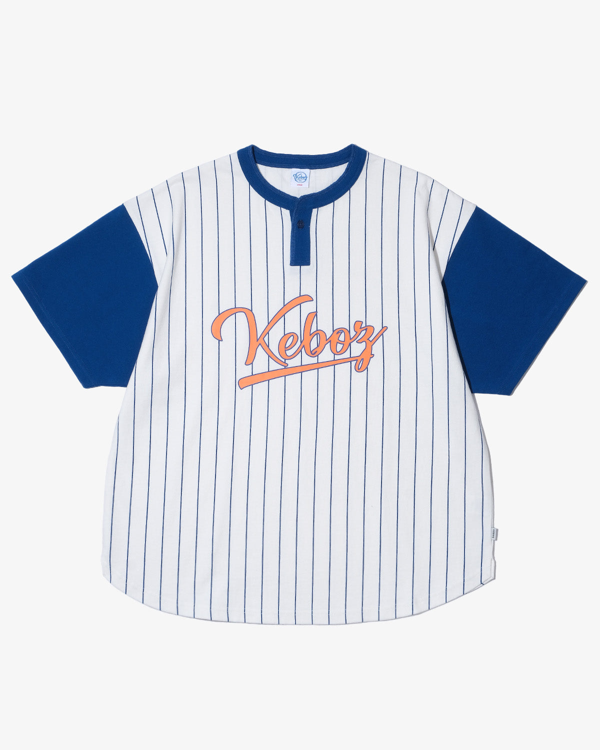 STRIPE HENLEY NECK S/S TEE
