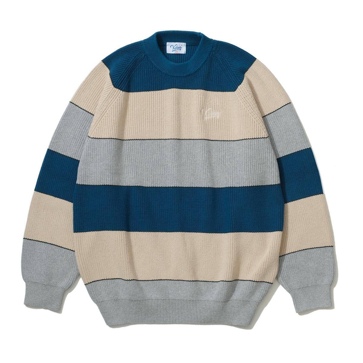 BORDER KNIT SWEATER