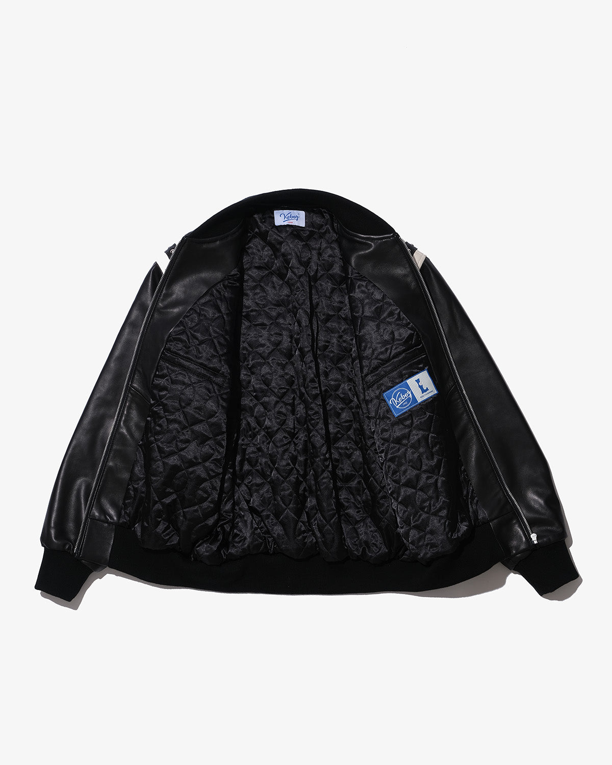 DAC STUDS LEATHER VARSITY JACKET