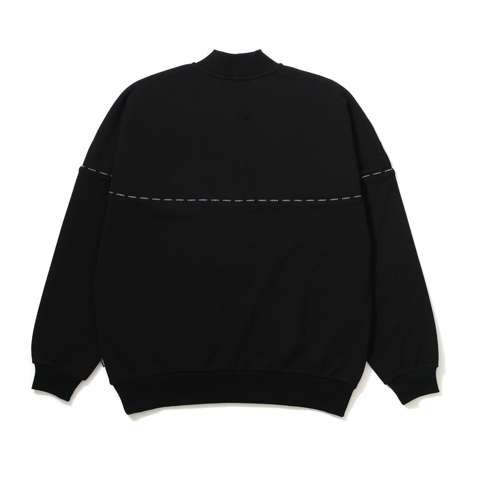 HALF ZIP SWEAT VARSITY JACKET