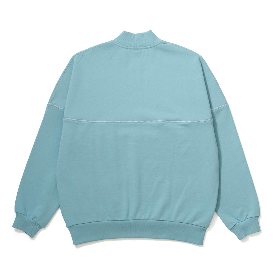 HALF ZIP SWEAT VARSITY JACKET