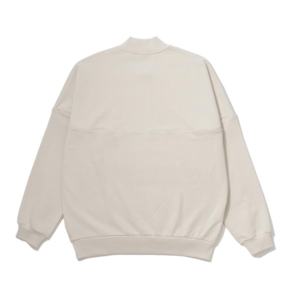 HALF ZIP SWEAT VARSITY JACKET