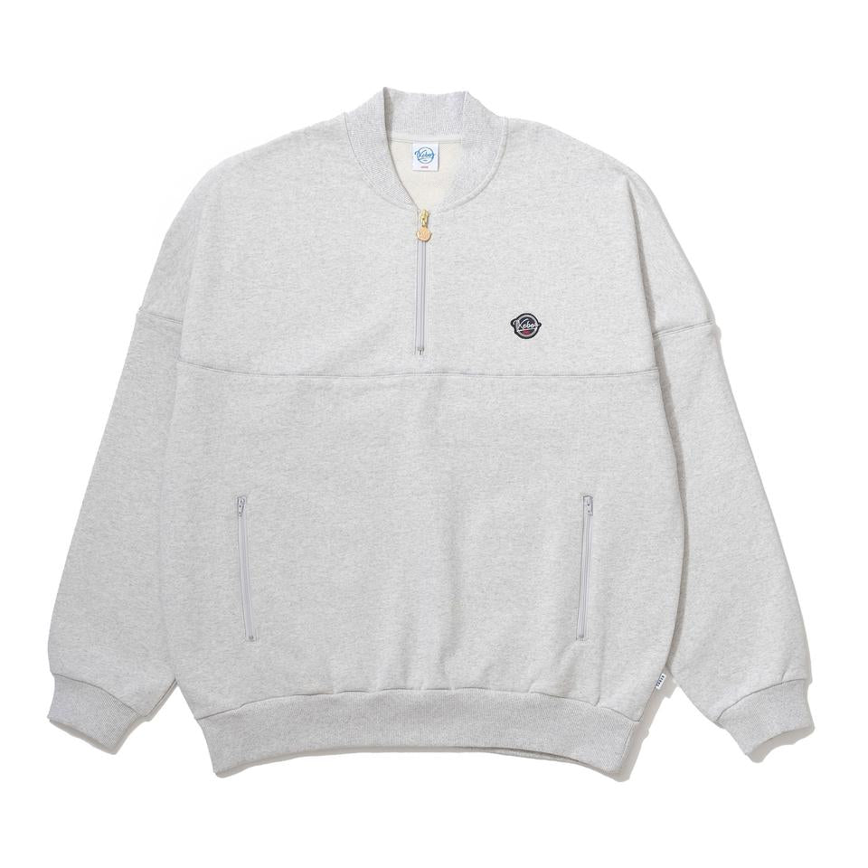 HALF ZIP SWEAT VARSITY JACKET