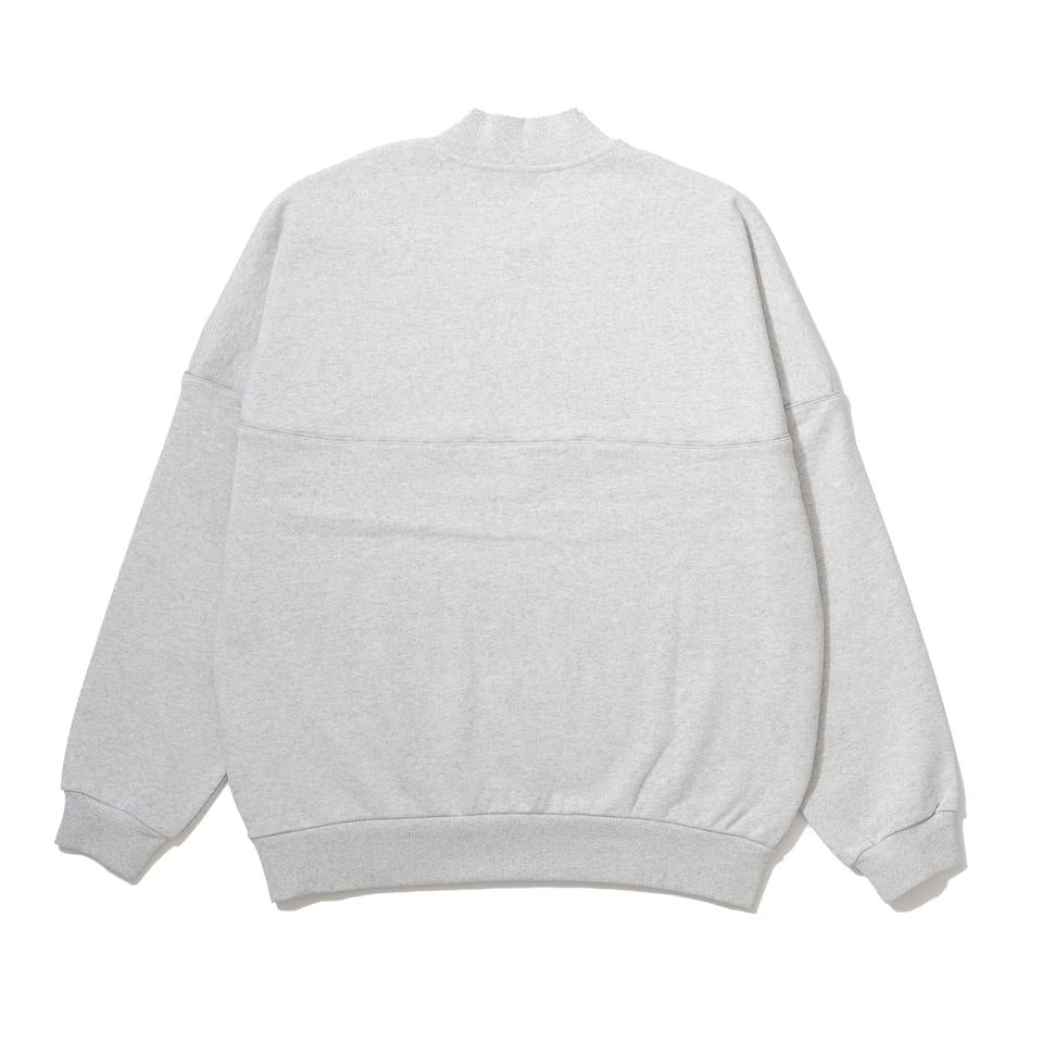 HALF ZIP SWEAT VARSITY JACKET