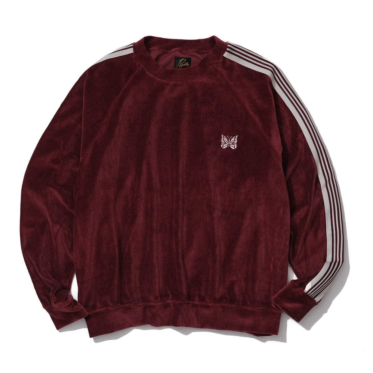 KEBOZ EXCLUSIVE NEEDLES VELOUR TRACK CREW NECK SHIRT